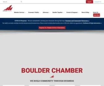 Boulderchamber.com(The nonprofit Boulder Chamber) Screenshot