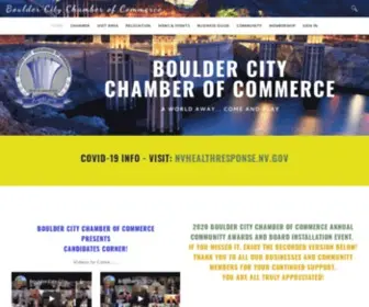 Bouldercitychamber.com(Boulder City Chamber of Commerce) Screenshot