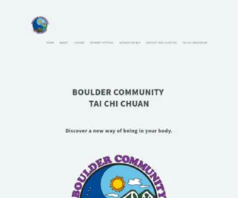 Bouldercommunitytaichi.com(BOULDER COMMUNITY TAI CHI CHUAN) Screenshot