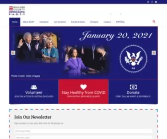 Bouldercountydems.org(The mission of the Boulder County Democratic Party) Screenshot