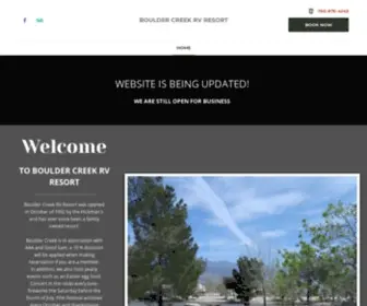 Bouldercreekrvresort.com(Boulder Creek RV Resort) Screenshot