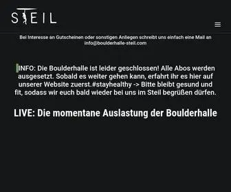 Boulderhalle-Steil.com(Boulderhalle Steil) Screenshot