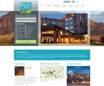 Boulderlodging.com(The Boulder Hotel & Motel Association) Screenshot