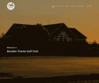 Boulderpointegolf.com(Boulder Pointe Golf Club) Screenshot