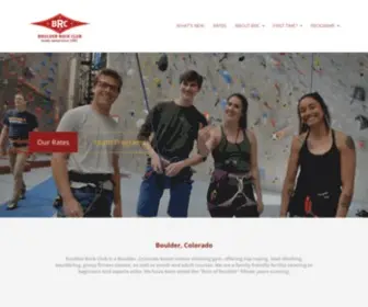 Boulderrockclub.com(Boulder, Colorado Indoor Climbing Gym) Screenshot