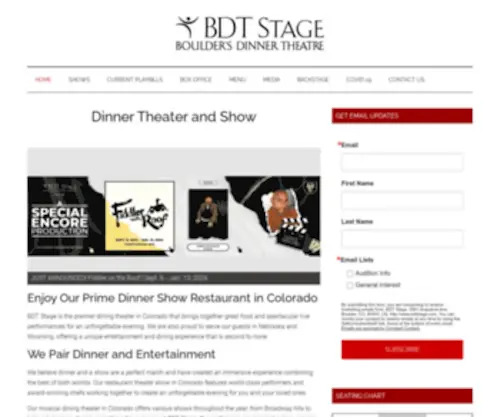 Bouldersdinnertheatre.com(BDT Stage) Screenshot
