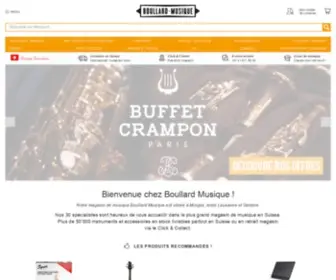 Boullard.ch(Boullard Musique : Magasin De Musique N°1 en Suisse et sur Internet) Screenshot
