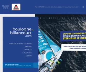 Boulognebillancourt.com(Ville de boulogne) Screenshot