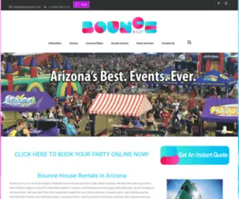 Bouncealot.com(Phoenix Bounce House Rentals and Water Slide Rental in Arizona) Screenshot