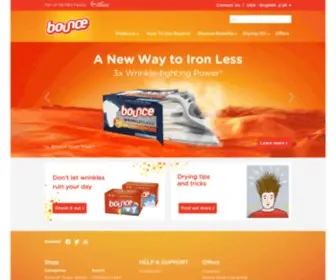 Bouncefresh.ca(Dryer Sheets and Fabric Care Products) Screenshot