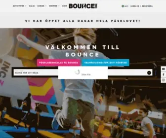 Bounceinc.se(Den ledande trampolinparken i Skandinavien) Screenshot