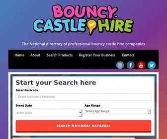 Bouncycastlehire.co.uk(Bouncy Castle Hire Companies in the UK & Ireland) Screenshot