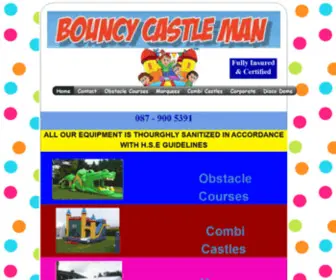 Bouncycastleman.com(Bouncy Castles Tipperary Laois) Screenshot