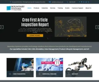 Boundarysys.com(CAD, PLM, SLM, Creo, Windchill, Simulation) Screenshot