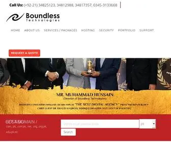 Boundlesstech.net(Website Design & Web Designing Company In Karachi. Boundless Technologies) Screenshot