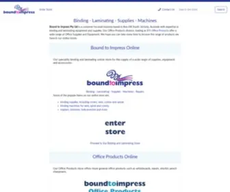 Boundtoimpress.com.au(Bound to Impress) Screenshot