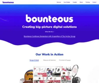 Bounteous.com(Driving Digital Transformation with Co) Screenshot