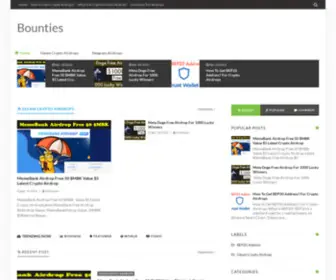 Bountiess.com(Bounties) Screenshot