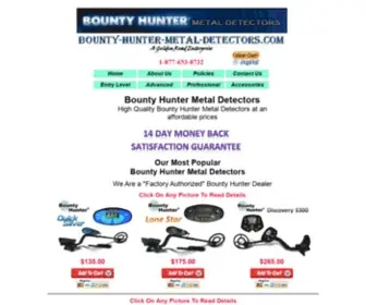 Bounty-Hunter-Metal-Detectors.com(Information on and sales of the Bounty Hunter Metal Detectors) Screenshot