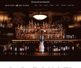 Bountyhunterwinebar.com(Bounty Hunter Wine Bar & Smokin' BBQ) Screenshot