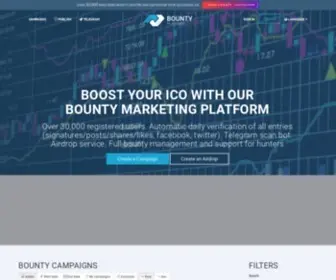 Bountyplatform.io(ICO Bounty list) Screenshot