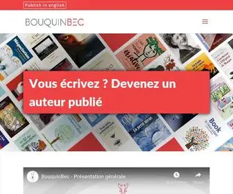 Bouquinbec.ca(BouquinBec, la solution simple et accessible) Screenshot