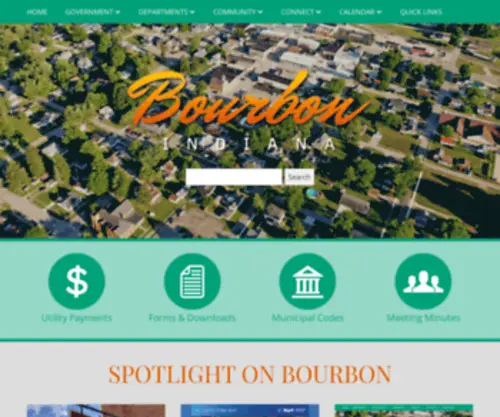 Bourbon-IN.gov(Town of Bourbon) Screenshot