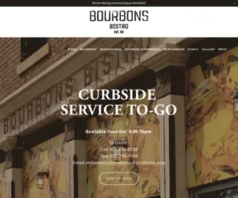 Bourbonsbistro.com(Bourbons Bistro) Screenshot