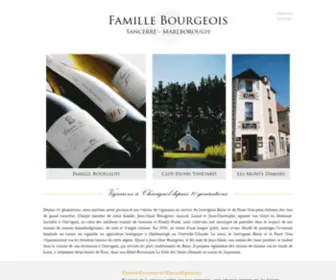 Bourgeois-Sancerre.com(Domaine Henri Bourgeois) Screenshot