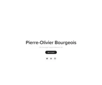 Bourgeois.me(Pierre-Olivier Bourgeois) Screenshot