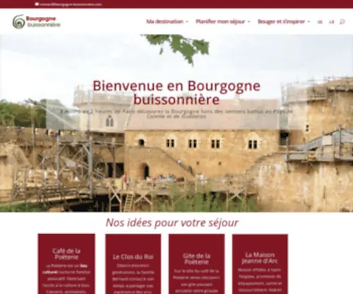 Bourgogne-Buissonniere.com(Découvrez la bourgogne hors des sentiers battus au pays de colette et de guédelon) Screenshot