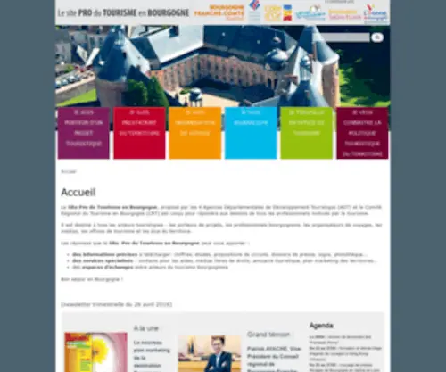 Bourgogne-Tourisme-Pro.com(Le site pro du tourisme en Bourgogne) Screenshot