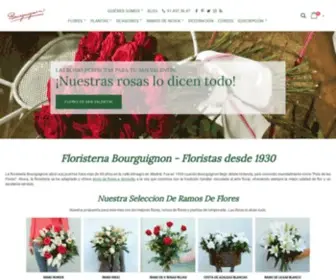 Bourguignonfloristas.es(Floristería online y floristería en Madrid centro) Screenshot