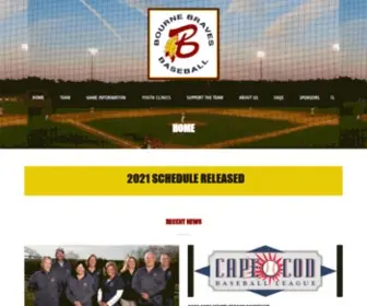 Bournebraves.org(Bourne Braves Baseball) Screenshot