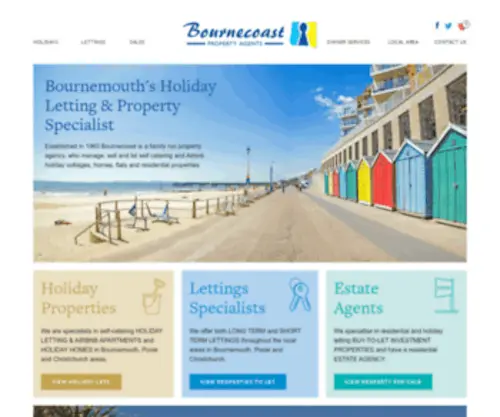 Bournecoast.co.uk(Property agents) Screenshot