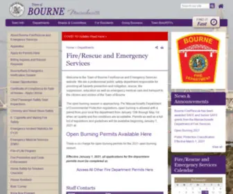 Bournefire.com(Fire/Rescue and Emergency Services) Screenshot