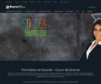 Bourse101.com(Formation en Bourse et Cours de Bourse) Screenshot