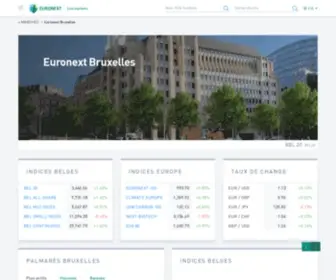 Bourse.be(Euronext Bruxelles) Screenshot