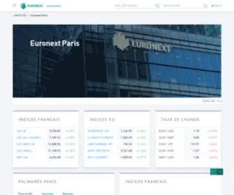 Boursedeparis.fr(Euronext Paris) Screenshot