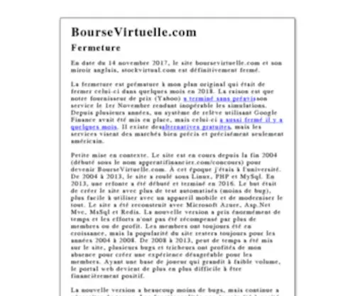Boursevirtuelle.com(Bourse Virtuelle) Screenshot