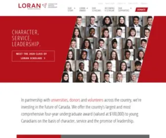 Boursierloran.ca(Fondation Boursiers Loran) Screenshot
