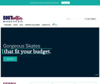 Boutbetties.com(The one & only Roller Derby subscription service & marketplace) Screenshot