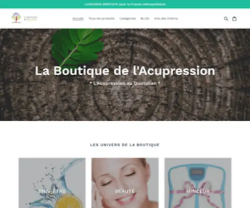 Boutique-Acupression.com(Acupression & Bien) Screenshot