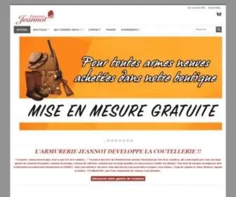 Boutique-Armureriejeannot.com(L'armurerie Jeannot) Screenshot