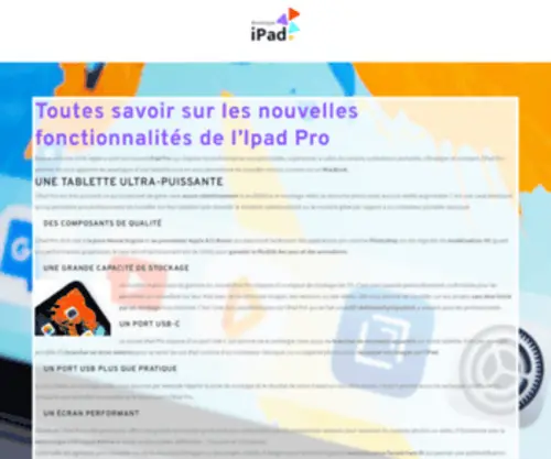 Boutique-Ipad.com(Tout connaitre sur l'actualité de l'iPad) Screenshot
