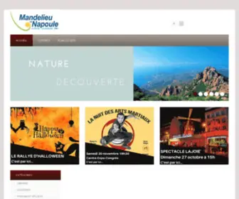 Boutique-Mandelieu.com(Boutique de l’office de tourisme de mandelieu) Screenshot