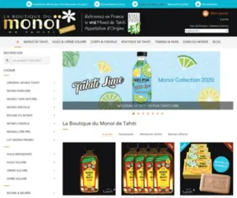 Boutique-Monoi-Tahiti.com(Monoi de Tahiti) Screenshot