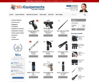 Boutique-SD-Equipements.fr(Équipements de sécurité et défense) Screenshot