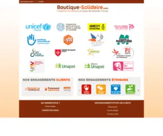 Boutique-Solidaire.com(Devenez affilié) Screenshot