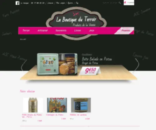 Boutique-Terroir.com(Comptoir du Poitou) Screenshot